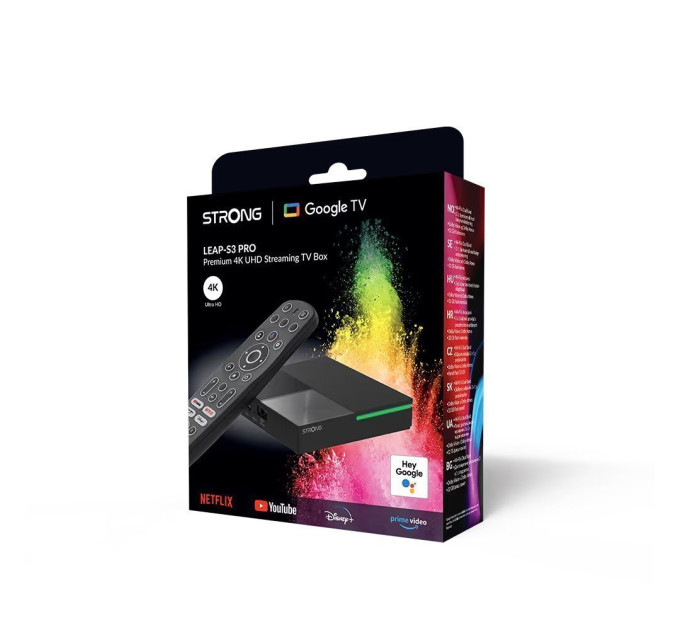 Смарт приставка 4K GOOGLE TV PREMIUM BOX S3 PRO 