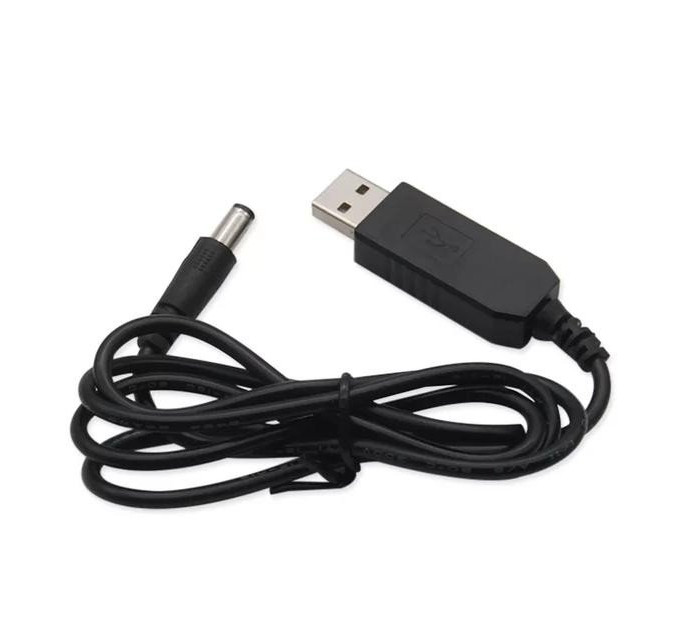 USB-DC Кабель 5V 12V повышающий преобразователь c USB 5 вольт на 12 вольт для роутера от powerbank