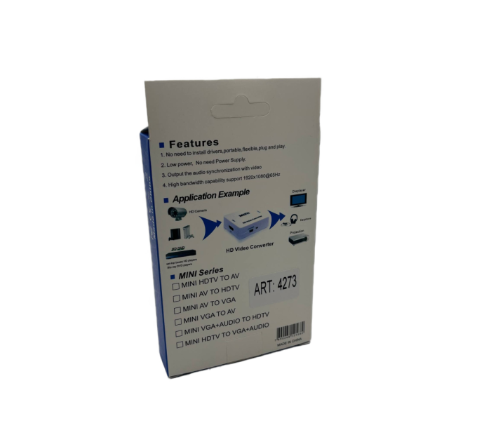 HD відео конвертер AV (3 RCA) на HDMI
