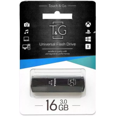 Флеш-накопичувач T&G Vega 121 16GB USB 3.0 Black