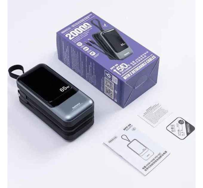 PowerBank Remax RPP-59 (65W) 20000 mAh (для ноутбука)