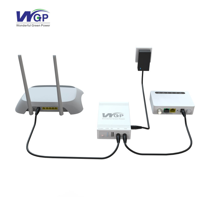 ИБП для роутера MINI UPS WGP103C (16000mAh, 5V, 12V) White