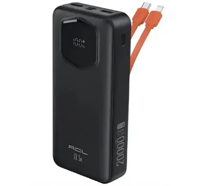 Powerbank ACL PW-140 20000mAh, 22.5W black