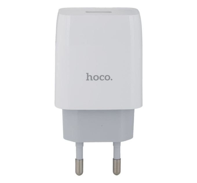 Зарядное устройство Hoco C72A + кабель Type-C, 5V, 2.1A White