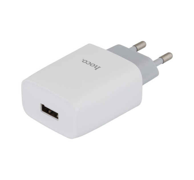 Зарядное устройство Hoco C72A + кабель Type-C, 5V, 2.1A White