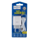 Зарядное устройство Hoco C72A + кабель Type-C, 5V, 2.1A White