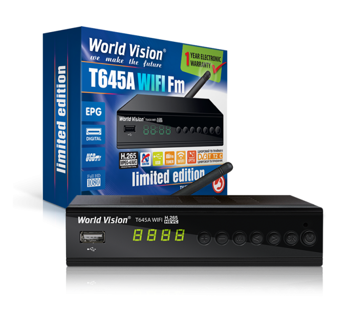 Цифровий ресивер World Vision T645A WiFi FM