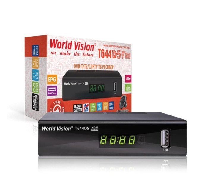 Цифровий ресивер World Vision T644D5 FM