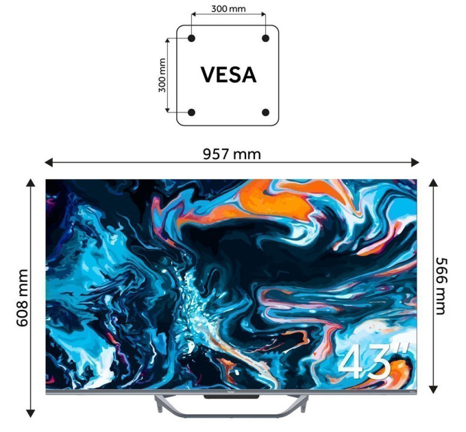 LED-телевизор Haier H43Q800UX  (7006308)