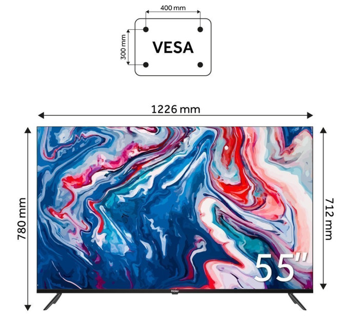 LED-телевізор Haier H55K801UG  (7006310)