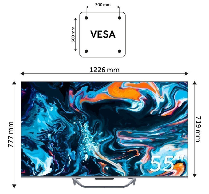 LED-телевізор Haier H55Q800UX  (7006311)