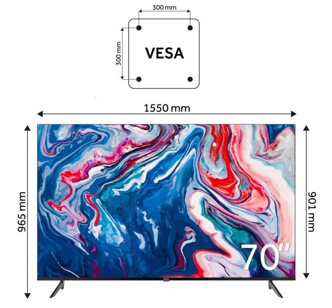LED-телевізор Haier H70K801UG  (7006316)