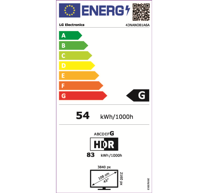 LED-телевізор LG 43NANO81A6A  (7120080)