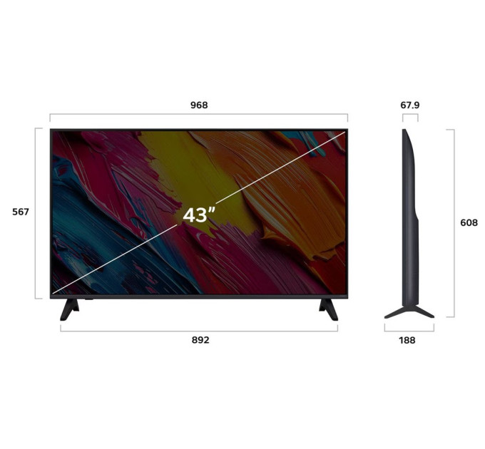 LED-телевізор LG 43QNED70A6A  (7122915)