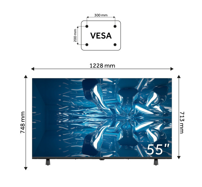 LED-телевізор Haier H55K85FUX  (7133341)