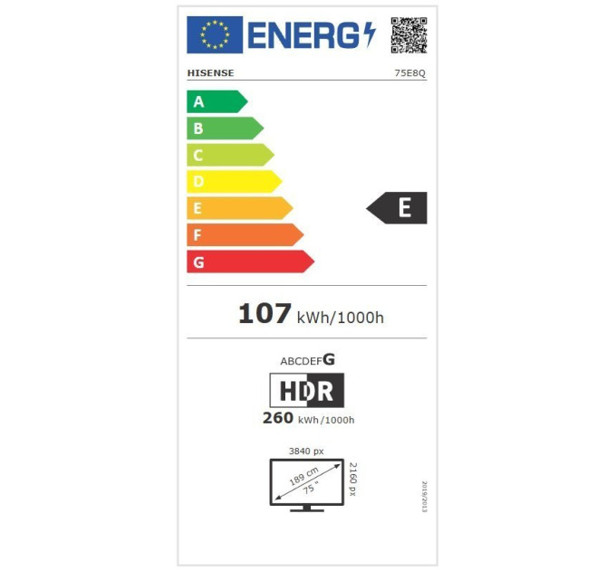 LED-телевізор Hisense 75E8Q  (7134213)