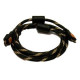 Кабель HDMi обплетення + кільця (1.5м)