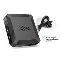 Смарт приставка X96Q 2/16 Gb + Виносний IR-приймач для пульта