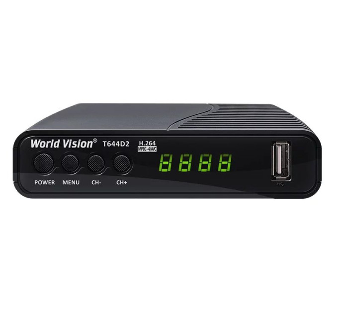 Комплект T2 World Vision T644D2 FM, Антена Eurosky ES-003, 10м кабелю та штекери