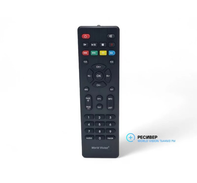 Комплект T2 | Ресивер World Vision T644M3 FM, Зовнішня антена Eurosky 003, 10м кабелю та штекери