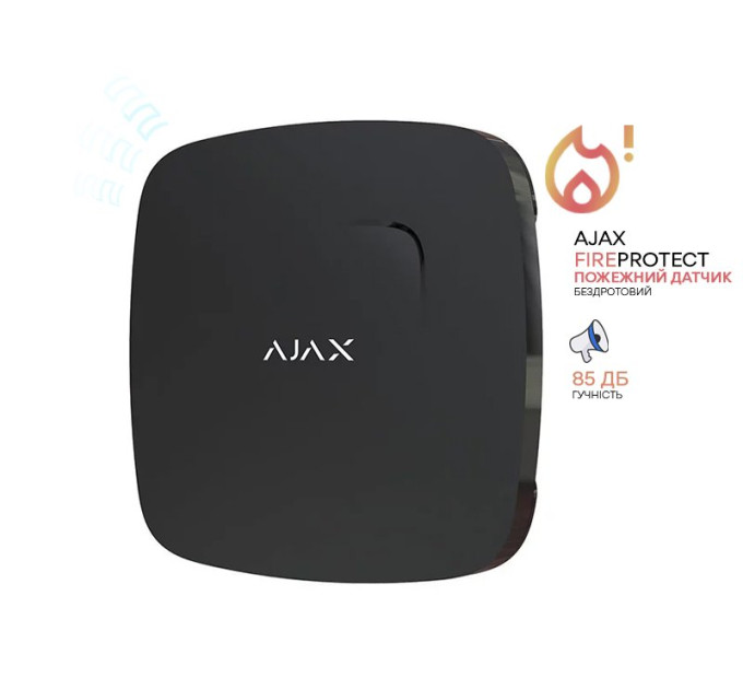 Пожарный датчик Ajax FireProtect Black