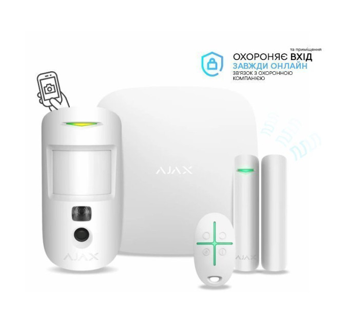 Комплект Ajax StarterKit Cam White