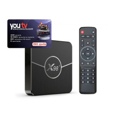 Смарт приставка X98 Plus 4/64Gb (+180 днів ТВ)