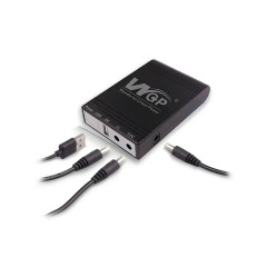ДБЖ для роутера, повербанк MINI DC UPS WGP103 Black (8800mAh, 5V/9-12V)