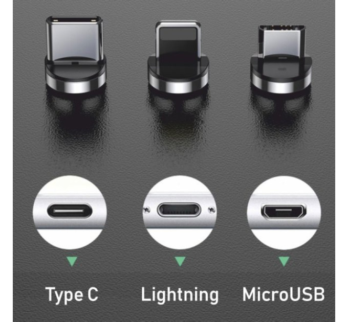 Магнітний кабель для заряджання SKY (100 см) без конектора (R) Червоний