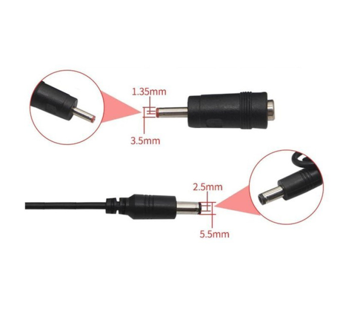 Кабель питания от Power Bank USB 5V - DC 9V/12V  универсальный для Wi-Fi роутера, повышающий с переключателем напряжения (3.5 х 1.35 и 5.5 х 2.55)