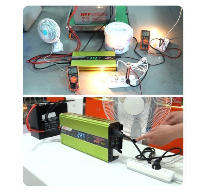 Інвертор+зарядка 10А+БЖД Sunchonglic FPC-1000CL (чиста синусоїда)